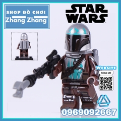 Xếp hình Star Wars The Mandalorian Mới nhất 2020 chiến tranh giữa các vì sao Lego Minifigures WM6092