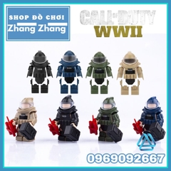 Đồ chơi xếp hình bộ quần áo giáp rà phá bom của đặc nhiệm Swat Minifigures EOD