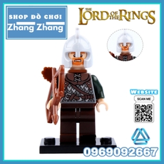 Xếp hình The Hobbit Theoden - Eomer - Rohan - Wormtongue - Boromir - Aragorn - Bowman Lego Minifigures Pogo PG8031