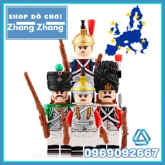 Đồ chơi xếp hình lính chiến tranh châu âu Italia Tây ban nha Đan mạch Thụy Sỹ Minifigures N009 012
