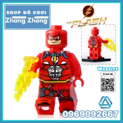 Xếp hình Flash & Shazam Green Lantern Fire Storm - Black Adam - Lobo - Scarecrow DC Comics Lego Minifigures Xinh X0153
