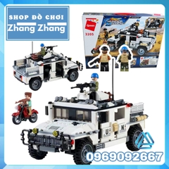 Đồ chơi Xếp hình Xe hummer quân sự Liên hiệp quốc Enlighten 3205