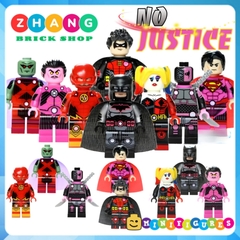 Xếp hình Deathstroke, Martian Manhunter, Flash Siêu anh hùng DC Comics Lego Minifigures POGO PG8211