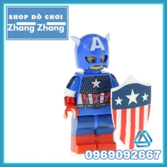 Xếp hình đội trưởng nước Mỹ Captain America First Classic Lego Minifigures Kopf KF2101