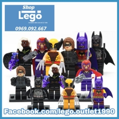 Xếp hình dị nhân Wolverine - Magneto Cat Woman - Dark Knight Batman- Storm phim X-men Lego Minifigures Decool 0184 0189