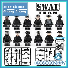 Xếp hình tiểu đội đặc nhiệm cảnh sát 113 phản ứng nhanh Lego Minifigures Swat 1820