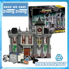 [1619 hình] Xếp hình nhà thương điên Arkham - The Arkham Asylum Breakout Lego Minifigures Decool 7124 Lepin 07044