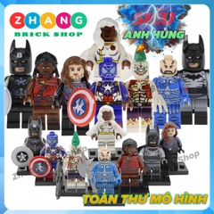 Xếp hình siêu anh hùng Marvel Batman X men Lego Minifigures Pogo PG8124