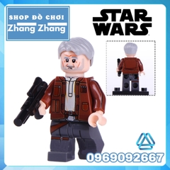 Xếp hình Star Wars C-3PO  - Ben Skywalker - Tarfful - Han Solo - Paz Vizla - Palpatine - Obi-wan Lego Minifigures WM6091