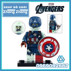 Đồ chơi xếp hình Bucky Scarlet Witch Vision Gamora Captain Falcon Loki Star-Lord Minifigures POGO PG8298