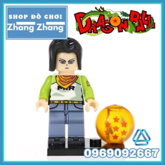 Xếp hình Dragon Ball Android 17 - Krillin - Launch - Mai - Satan - Piccolo - Violet - Goten Lego Minifigures Pogo PG8168