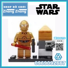 Xếp hình Star Wars Darth Maul - Anakin - C-3P0 - Darth Vader - Chewbacca - Sandtrooper - Rako Lego Minifigures SY198