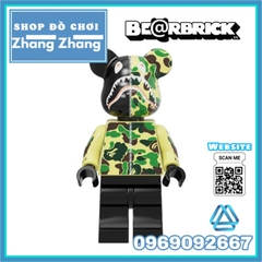 Đồ chơi xếp hình Bearbrick Gấu bụng phệ Spider-Man - Joker - Stitch - Bape - Iron man Minifigures Kopf BLX3033
