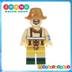 Xếp hình One Piece Portgas Sabo Shanks Roronoa Sanji Usopp Franky
Tony Chopper Crocodile Lego Minifigures Kopf KF6037