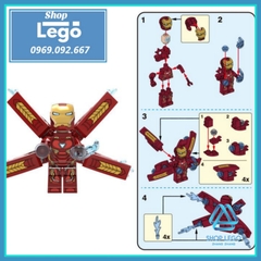 Xếp hình Avengers: Infinity War Vision Proxima Midnight Wasp Dr Strange Gamora Iron Man MK50 Lego Minifigures Xinh X0187