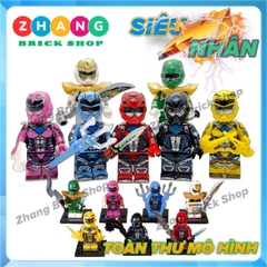 Đồ chơi xếp hình 5 anh em siêu nhân Gao Power Rangers Minifigures Kopf KF6144