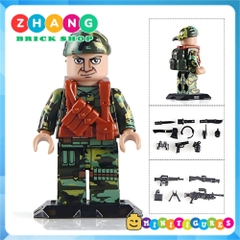Xếp hình Bộ đội Việt Nam Việt Cộng chống Mỹ cứu nước 1975 đi kèm rất nhiều phụ kiện vũ khí Lego Minifigures DIY D71010