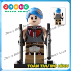 Xếp hình Rey - Luke Skywalker - Sabine - Ahsoka Tano - Kit Fisto - Jag - Snowtrooper Lego Minifigures Lele C023 030