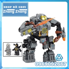 [327 hình] Xếp hình Iron Man Hulkbuster biến hình mới nhất 2020 siêu đẹp siêu rẻ Lego Minifigures SY1339