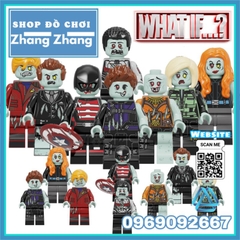 Đồ chơi xếp hình What If gồm Star lord Black Widow - Falcon Hawkeye Okye - Happy Hogan Agent 11 Minifigures Kopf KF6148