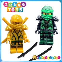 Đồ chơi xếp hình Ninjago Kai Nya Jay Cole Zane Lloyd tặng kèm Golder Ninja Minifigures KSZ716