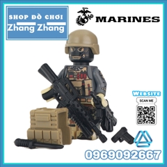 Xếp hình thủy quân lục chiến Mỹ United States Marine Corps Modern War Lego Minifigures Decool 308 311