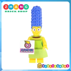 Đồ chơi xếp hình Gia đình Simsons Bartman - Marge Homer Nelson - Flanders Bart Milhouse Kopf KF6039