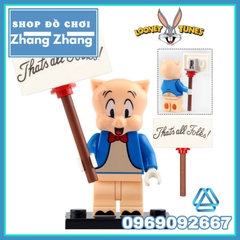 Đồ chơi xếp hình Porky gồm Petunia - Tweety Bird - Tazmanian Devil - Speedy Gonzales Wile Coyote Minifigures 91007 91012