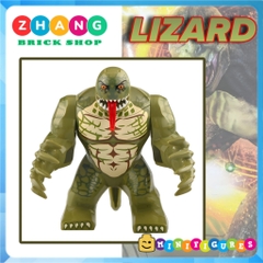 Đồ chơi xếp hình Thằn lằn xanh Lizard trong người nhện Spider Man Minifigures Xinh Xh1828