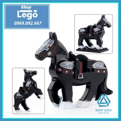 Xếp hình Chiến mã Ô Vân Đạp Tuyết của Trương Phi trong tam quốc Lego Minifigures Xinh XH1582