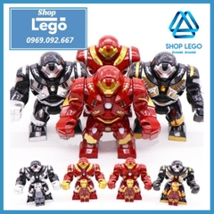 Xếp hình người sắt Hulkbuster & War Machine tặng kèm theo Mini Iron Man Lego Minifigures PRCK GD225 GD226 GD227 GD228