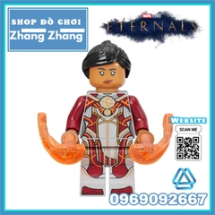 Đồ chơi xếp hình Eternals gồm Ikaris Thena Gilgamesh - Makkari Ajak Kingo - Sersi Phastos Druig Minifigures Kopf E0101