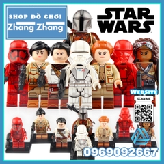 Xếp hình Star Wars Kaydel Poe Jannah Rose The Mandalorian Sith Trooper Lego Minifigures WM6082