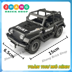 [52 hình] Xếp hình xe Zeep Quân sự SUV SWAT dùng cho lực lượng phản ứng nhanh Lego Minifigures Tbstoys Tbs J772