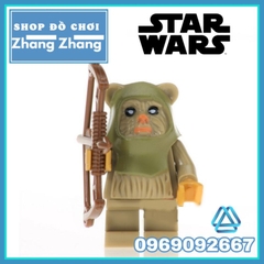 Đồ chơi xếp hình Star Wars ewok village gồm Watto Chirpa Logray Wicket Teebo Tokkat Gamorrean Minifigures POGO PG8067