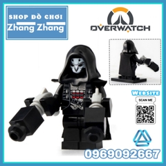 Xếp hình Over Watch D.Va Reinhardt Wihelm Jesse Mccree Reaper Soldier 76 Shimada Hanzo Mercy Lego Minifigures Xinh X0230
