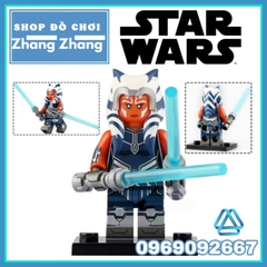 Đồ chơi xếp hình Ahsoka Tano trong Star Wars Chiến tranh giữa các vì sao Mô hình Minifigures WM2113