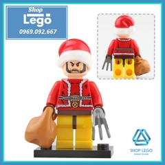 Xếp hình Giáng sinh Siêu anh hùng Marvel - X-men - Deadpool Merry Christmas 2019 Lego Minifigures Xinh X0222