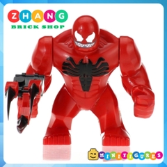 Xếp hình Carnage đại chiến Venom Symbiotic Spider Man Đỏ lego Minifigures bigfigures Xinh xh891