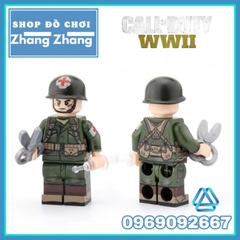 Đồ chơi xếp hình Call of Duty Lính cứu thương biệt kích Mỹ trong thế chiến 2 Minifigures JA020