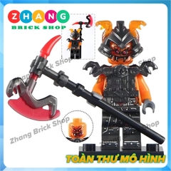 Xếp hình Ninjago Shadow - Ash - Slackjaw - Blunck - Rivett - Vermin - Raggmunk - Machia Lego Minifigures POGO PG8055