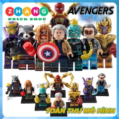 Xếp hình Avengers End Game Captain Marvel Spider-Man Pepper Thor Thanos America Rocket Racoon Lego Minifigures WM6061