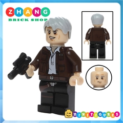 Đồ chơi xếp hình Star War Luke Skywalker Han Solo Ahsoka Tano Aayla Secura Satele Shan Minifigures POGO PG8034