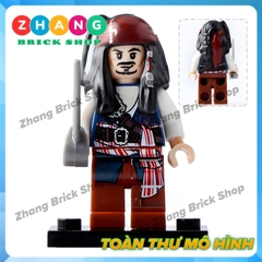 Xếp hình Cướp biển vùng Caribe Jack Sparrow - Carina - Salazar - Henry Lego Minifigures Pogo PG8048