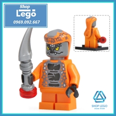 Xếp hình Ninjago đại chiến tộc Rắn và Lord Gamardo Lego Minifigures Lele A049 056