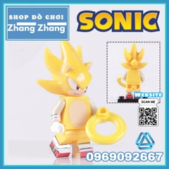 Xếp hình Amy Rose - Shadow - Metal Sonic - Knuckles - Tails - Silver Lego Minifigures WM6086