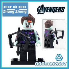 Đồ chơi xếp hình Marvel What-If Marvel Zombie gồm Captain America - Iron man - Wong - Hawkeye Minifigures Xinh X0325