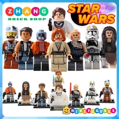 Xếp hình Zander - Ponda Baba - Anakin - Leia - Obi-Wan - Rebel Pilot - Mon Mothma Lego Minifigures Xinh X0144