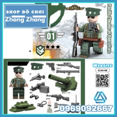 Xếp hình Cuộc chiến Liên Triều Bộ binh Mỹ Lego Minifigures No.71020