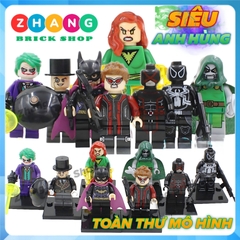 Xếp hình DC Comics Poison Ivy Batgirl Cyclops Venom Hawkeye Joker Penguin Lego Minifigures Xinh X0106